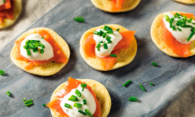 salmon blinis recipe